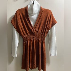 Anthropologie Rust Sweater Dress | Tunic